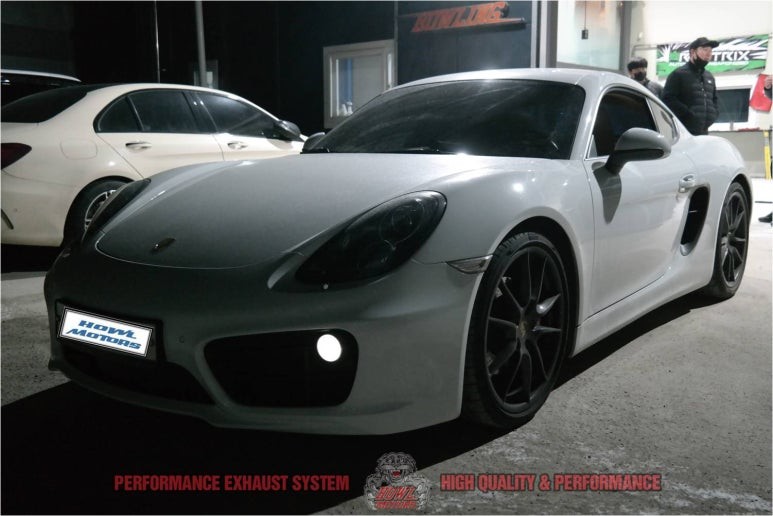 포르쉐 981 카이맨S 가변배기 HOWLING 퍼포먼스 배기음 배기튜닝 가변머플러 팝콘사운드