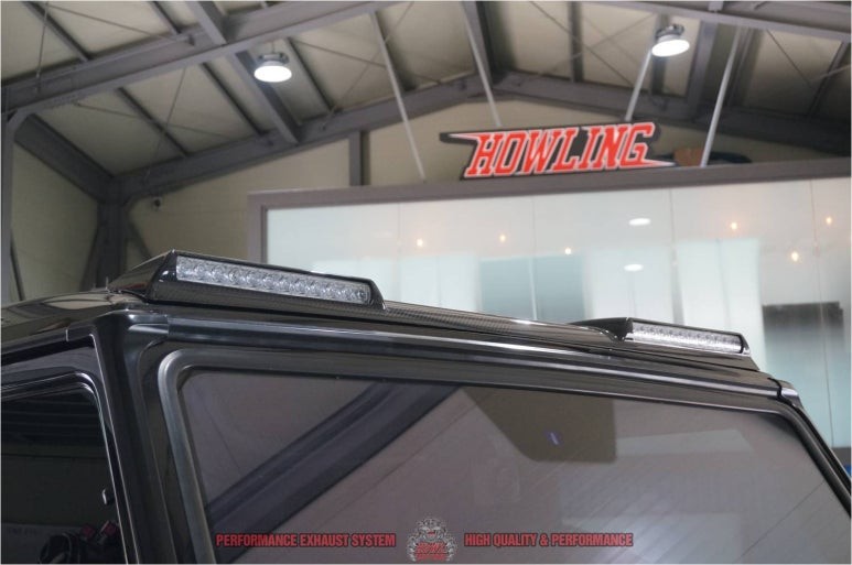 벤츠 G바겐 G63AMG 브라부스 카본 바디킷 본넷 후드 루프 서치 LED 트렁크 스포일러 드라이카본 파츠
