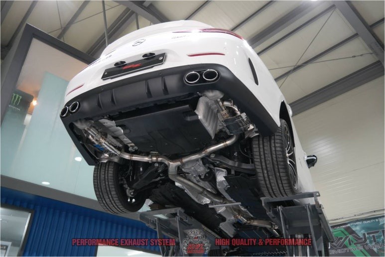 벤츠 C257 CLS450 HOWLING 가변 배기튜닝 퍼포먼스 배기음 CLS53AMG 디퓨저 머플러팁 카본스포일러