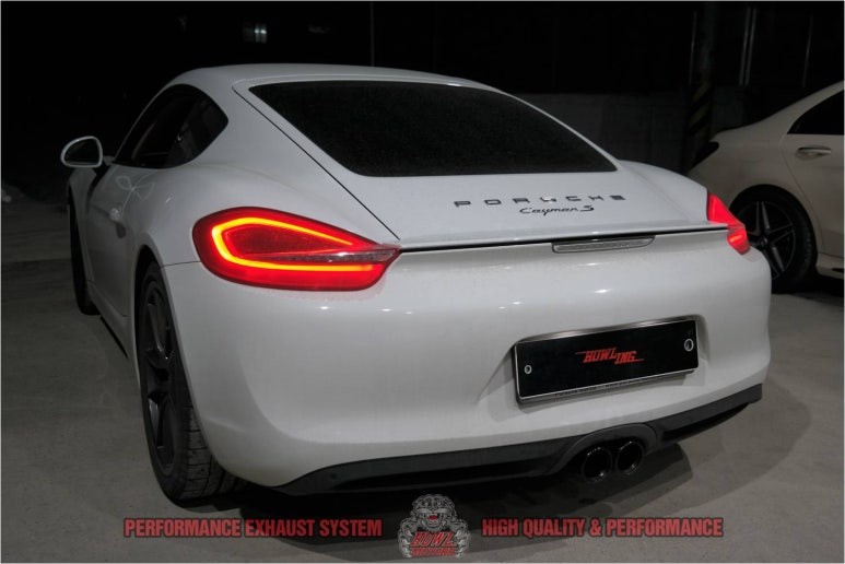 포르쉐 981 카이맨S 가변배기 HOWLING 퍼포먼스 배기음 배기튜닝 가변머플러 팝콘사운드
