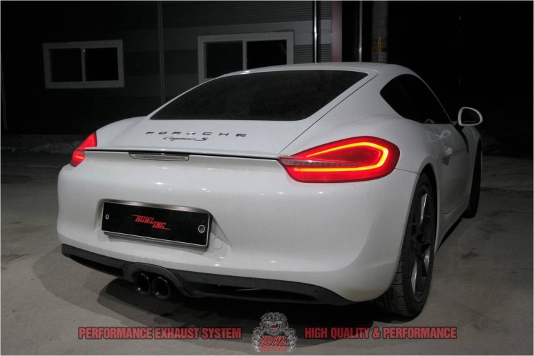 포르쉐 981 카이맨S 가변배기 HOWLING 퍼포먼스 배기음 배기튜닝 가변머플러 팝콘사운드