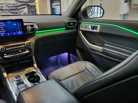 포드 익스플로러 6세대 엠비언트 실내 무드등 시공 / 경남 김해