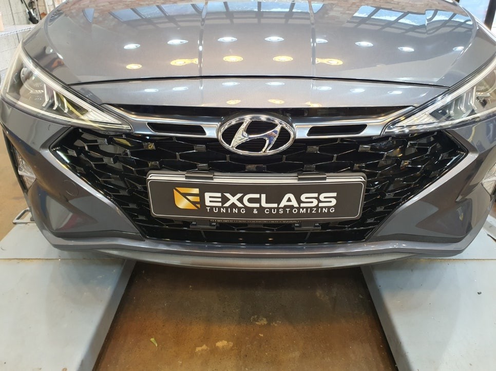 더뉴 아반떼 AD 노멀에 터보 스포츠 사양 그릴 튜닝 / 경남 김해