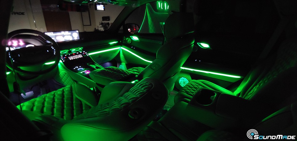 제네시스 gv80 순정엠비언트 광량업은 이렇게! / 부산 진구, 김해