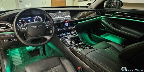 제네시스 eq900 순정엠비언트 광량업 시공기 / 부산 진구, 김해