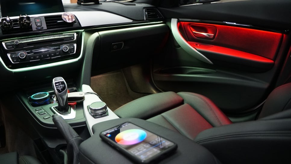 BMW3 시리즈 가변엠비언트 시공기 *사운드메이드* / 부산 진구, 김해