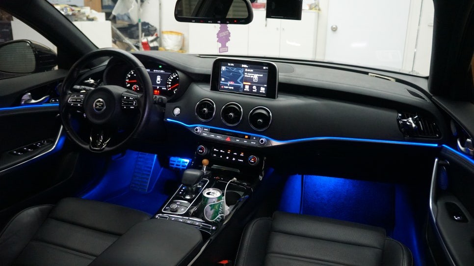 스팅어 파이버테리어 정품 블랙에디션 광섬유 엠비언트 시공 / 부산 진구, 김해