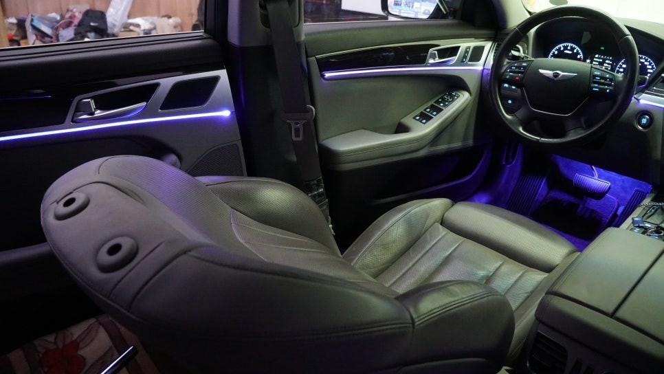 [제네시스G80] 광섬유엠비언트로 실내분위기 UP! / 부산 진구, 김해