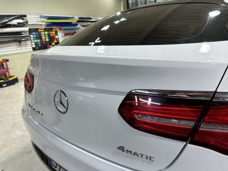 인천 벤츠랩핑_BENZ GLC, 비비드 유광화이트 고광택 랩핑 시공후기