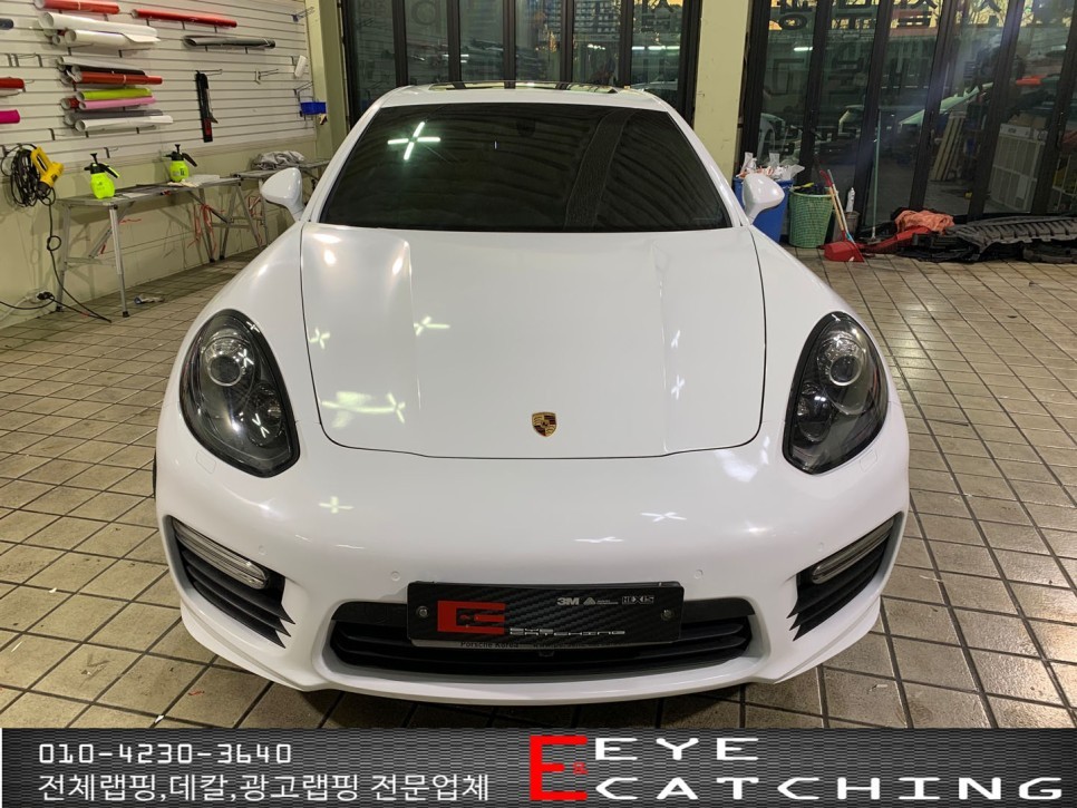 포르쉐 파나메라 화이트유광랩핑으로 새차같은 느낌으로! 변화를 느껴보세요! /인천랩핑/인천전체랩핑/포르쉐랩핑 / 인천 서구, 부평, 부천