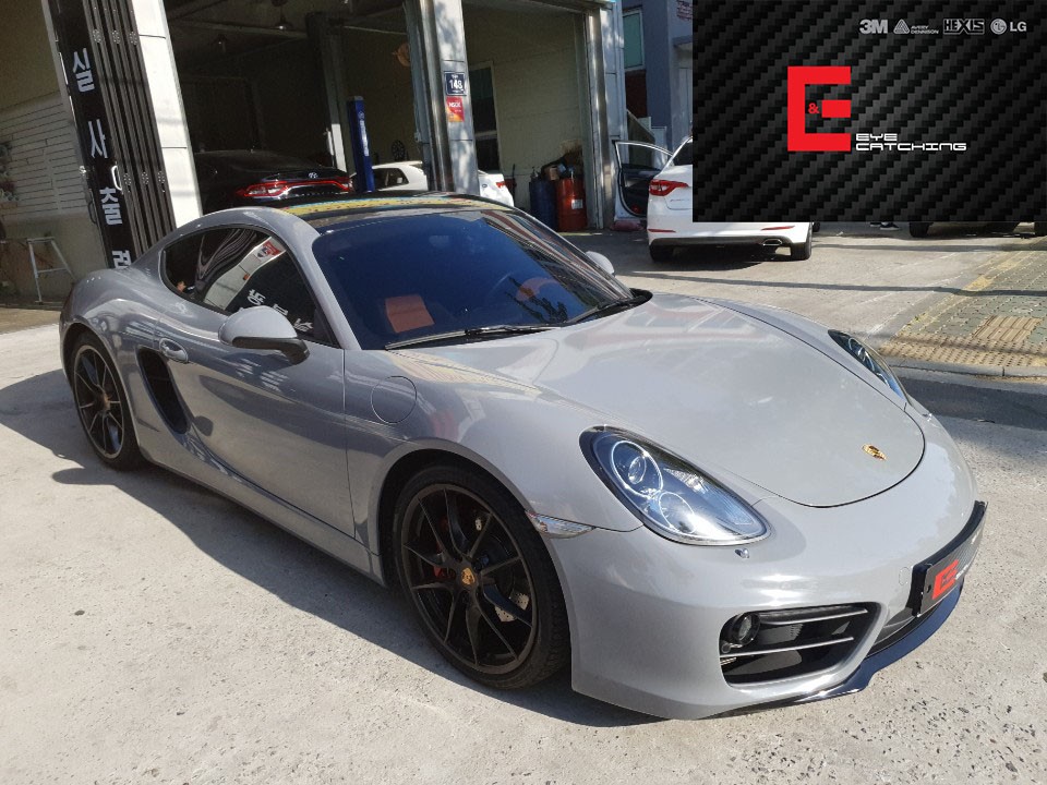 포르쉐 랩핑 하면 인천중에 여기지 에이버리 락그레이 전체랩핑 / 인천 서구, 부평, 부천