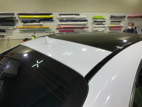 인천랩핑은 아이캐칭에서_벤츠 S클래스(W222)에이버리 화이트유광 전체랩핑 시공후기 / 인천 서구, 부평, 부천