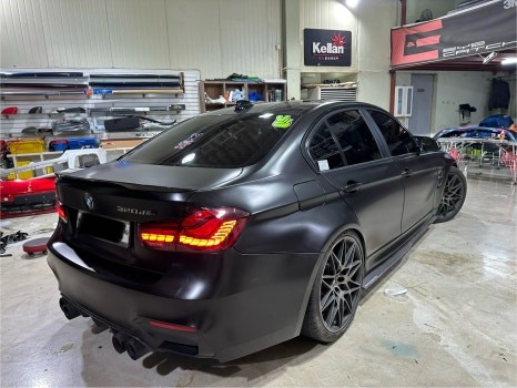 인천랩핑 BMW M3 사틴블랙 전체랩핑으로 재탄생!