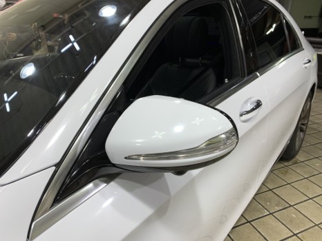 인천랩핑은 아이캐칭에서_벤츠 S클래스(W222)에이버리 화이트유광 전체랩핑 시공후기 / 인천 서구, 부평, 부천