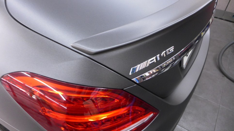 C63AMG 플라스티딥 전체 랩핑했어요~ 부산무광랩핑은 플라스티딥으로 시공해보세요~