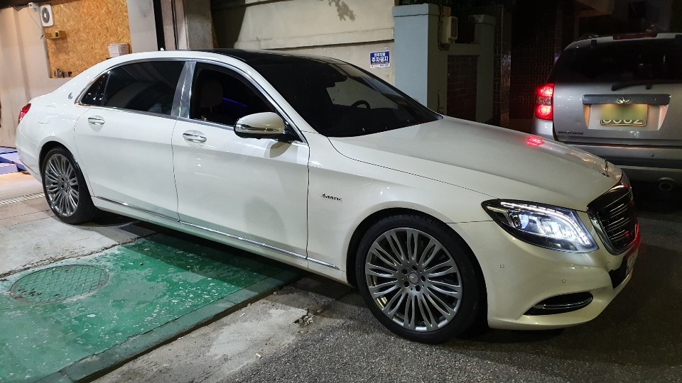s500 마이바흐 휠복원 하이퍼실버 작업~!