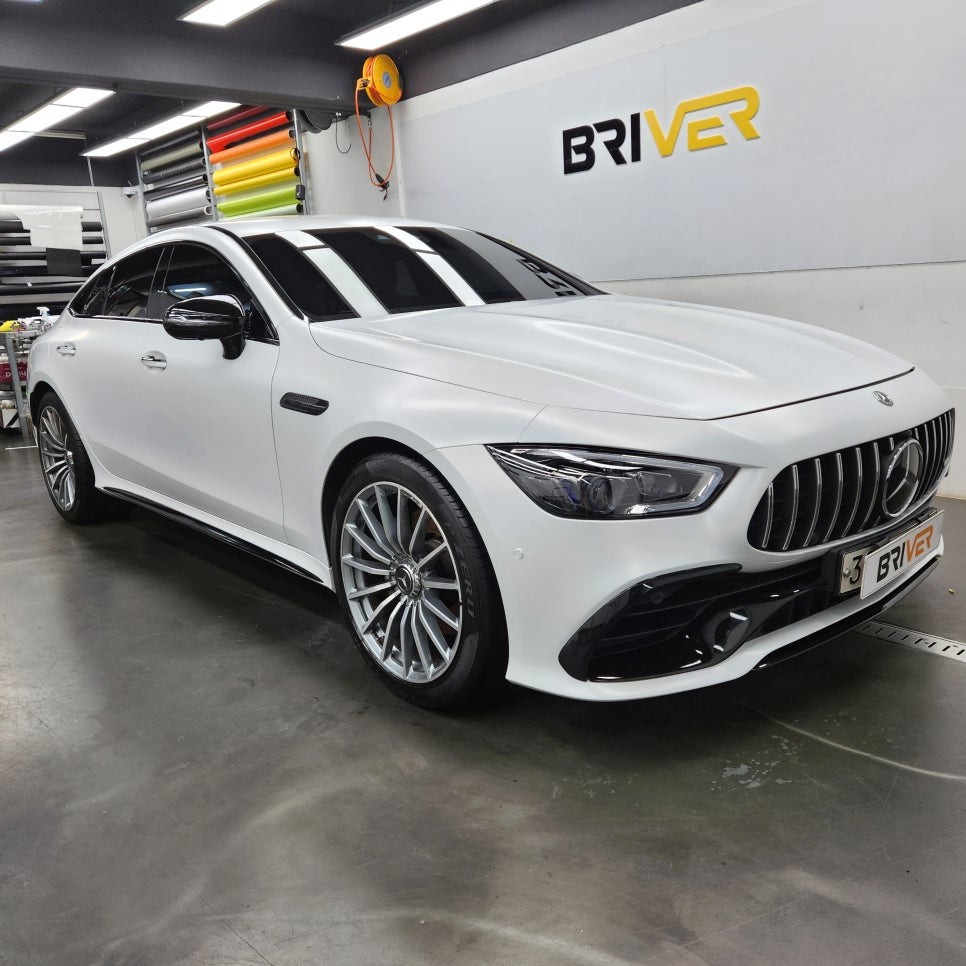 벤츠 GT43 화이트전체랩핑 고민이실때 추천하는 필름은?