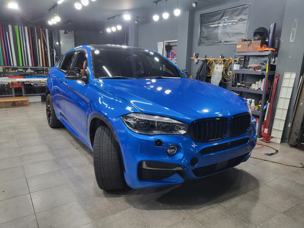 순천전체랩핑 /여수전체랩핑/ 광양랩핑 bmw x6m50d 전체랩핑 / 순천 팔마5길