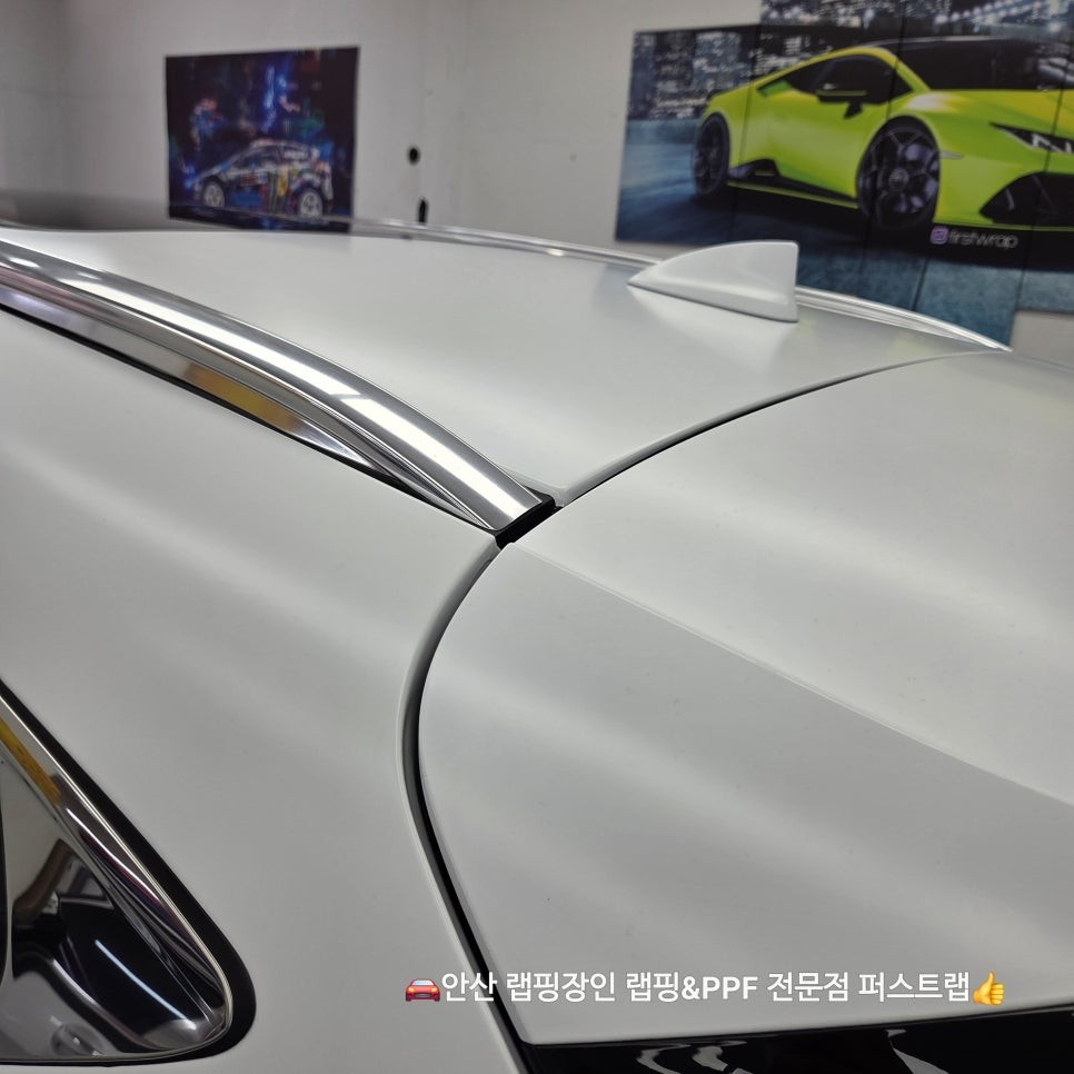 안산랩핑 전문 퍼스트랩, GV80 사틴화이트 완벽 변신! / 안산 단원 초지동