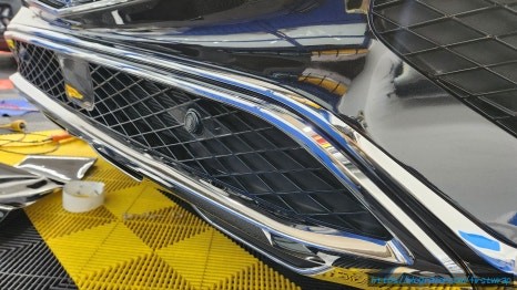 제네시스GV80 크롬랩핑 죽이기 블랙유광 1월작업 / 안산 단원 초지동