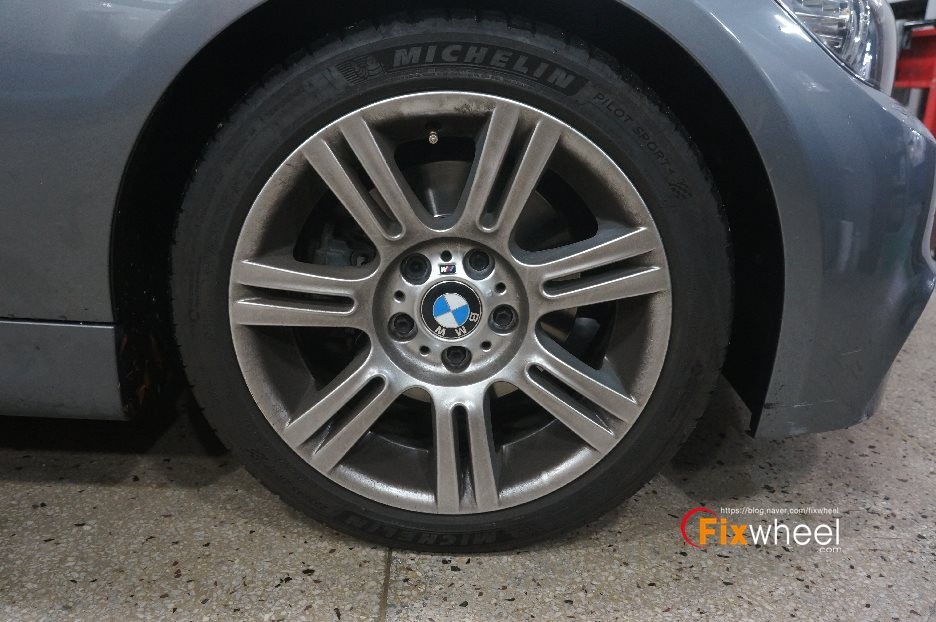 [BMW 320d] 휠도색 & 검정유광