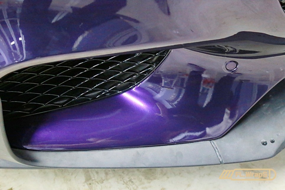 AMG GT 에디션1 사고수리 랩핑 재시공 / 에어버리 고광택 퍼플 - 플랩스(FL.WrapS)/ 하남랩핑, 미사, 남양주 랩핑, 사고수리대차
