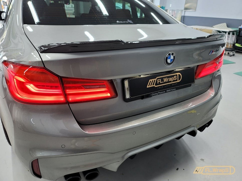 BMW M5(f90) CS Type 리얼 카본 스포일러 - 하남랩핑/미사랩핑/하남bmw바디킷 /bmw카본바디킷 / 플랩스(FL.WrapS)