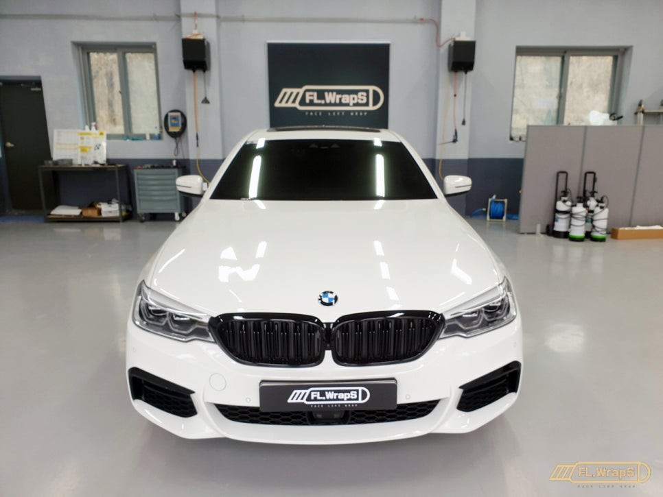 BMW G30 5시리즈 윈도우몰딩 크롬죽이기 랩핑 시공 - 경기 광주, 양평, 남양주 랩핑 추천 / 서울 강동, 송파, 미사 자동차 랩핑, 루프스킨 전문 :: 하남 플랩스
