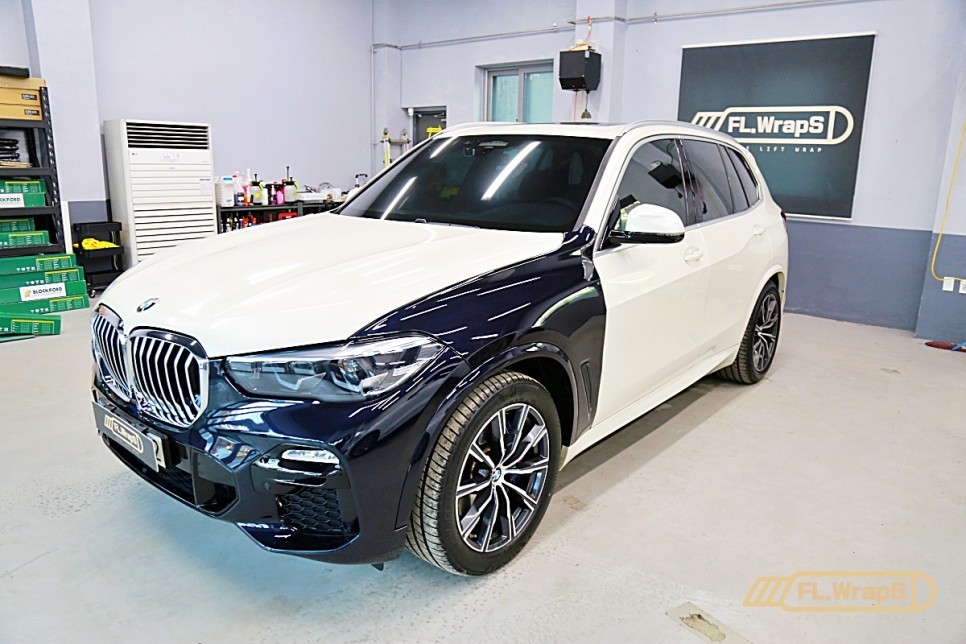 경기남부 / BMW X5 앞범퍼, 휀더 사고수리 랩핑 재시공 - 플랩스(FL.WrapS)/ 하남랩핑, 미사랩핑, 남양주 자동차 랩핑 전문 / 하남 천현동 / 하남.광주