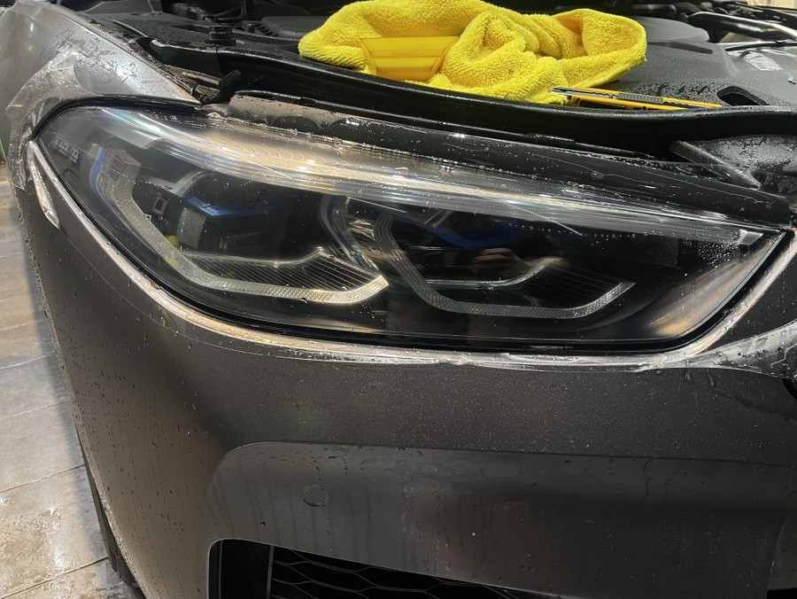 [대구 랩핑 PPF] BMW 840d 앞 범퍼 랩핑 재시공 & 라이트, 테일램프 PPF 시공! / 대구 남구