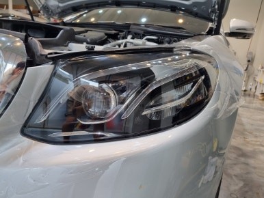 인천] 벤츠 E클래스 헤드라이트ppf는 손재단전문 포엑스포로~! / 인천 남동