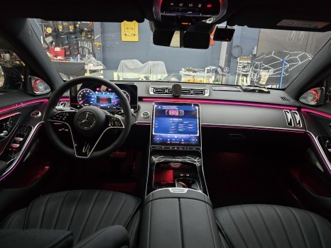 광주 벤츠 엠비언트 시공업체 ] 벤츠 S350d - 액티브 엠비언트 & 4D부메스터 