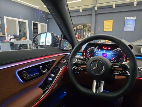 광주 벤츠 튜닝전문샵 ] 벤츠 S450 - 액티브 엠비언트 & 4d 부메스터 필수시공  