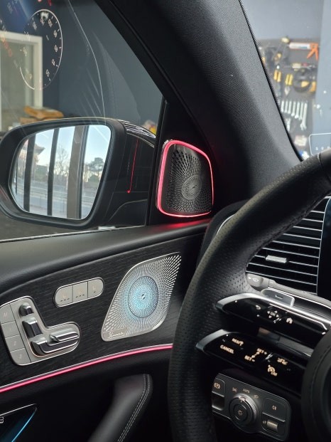 광주 벤츠 튜닝전문샵- 카오카오 ] 벤츠 gle - 송풍구 & 미드레인지 엠비언트  