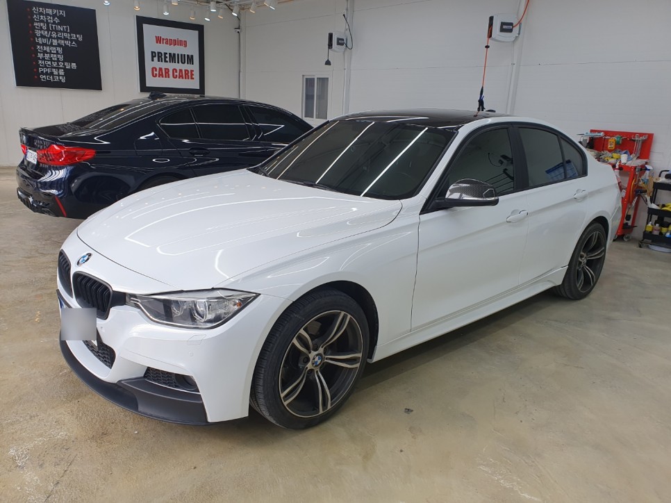 BMW F30 3시리즈 골드스파클랩핑,큐브90 유리막코팅(화이트골드펄랩핑) / 시흥, 안산, 군포, 안양