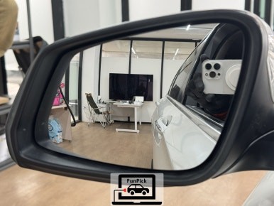 BMW광각미러 14년식 F01 740d 옵틱글래스 광각미러 장착
