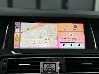 BMW카플레이 16년식 F10 5시리즈 mmi 카플레이 모듈 장착 및 BMW코딩