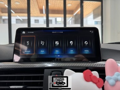 BMW카플레이 2012년식 F30 3시리즈 터치mmi 모듈시공