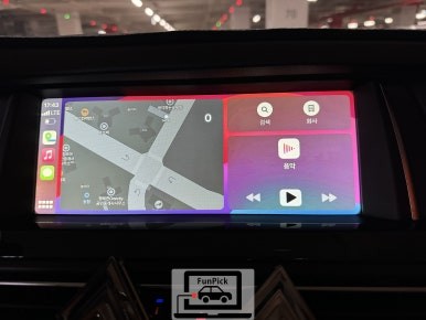 BMW카플레이 14년식 F10 520d 5시리즈 mmi 카플레이 모듈 장착