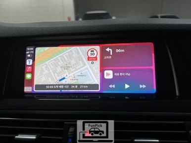BMW카플레이 16년식 F10 5시리즈 mmi 카플레이 모듈 장착 및 BMW코딩