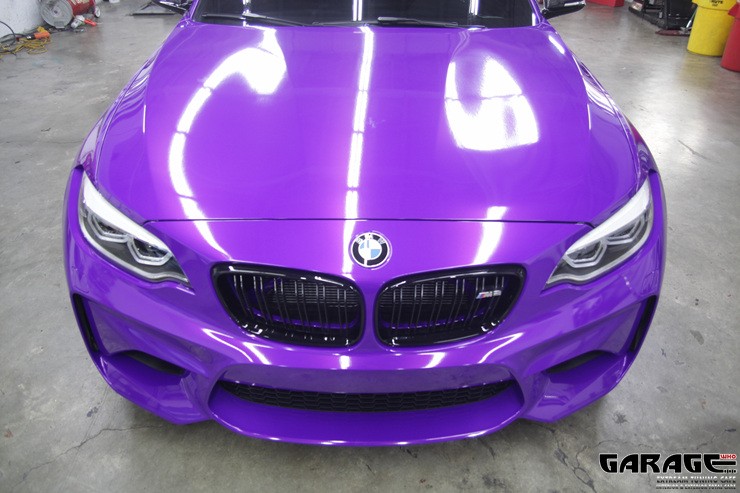[랩핑-게라지후] BMW M2 퍼플 전체 랩핑