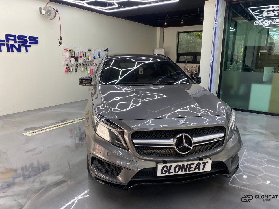 청라썬팅 벤츠GLA45 AMG 반사필름 선셋 시공