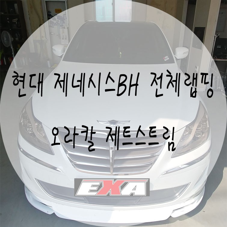[EXA][대구랩핑] 현대 제네시스BH 전체랩핑 / 제네시스BH랩핑 제네시스BH부분랩핑 제네시스BH루프스킨 제네시스BH튜닝 대구랩핑전문 대구루프스킨전문 / 대구 달성군 화원읍