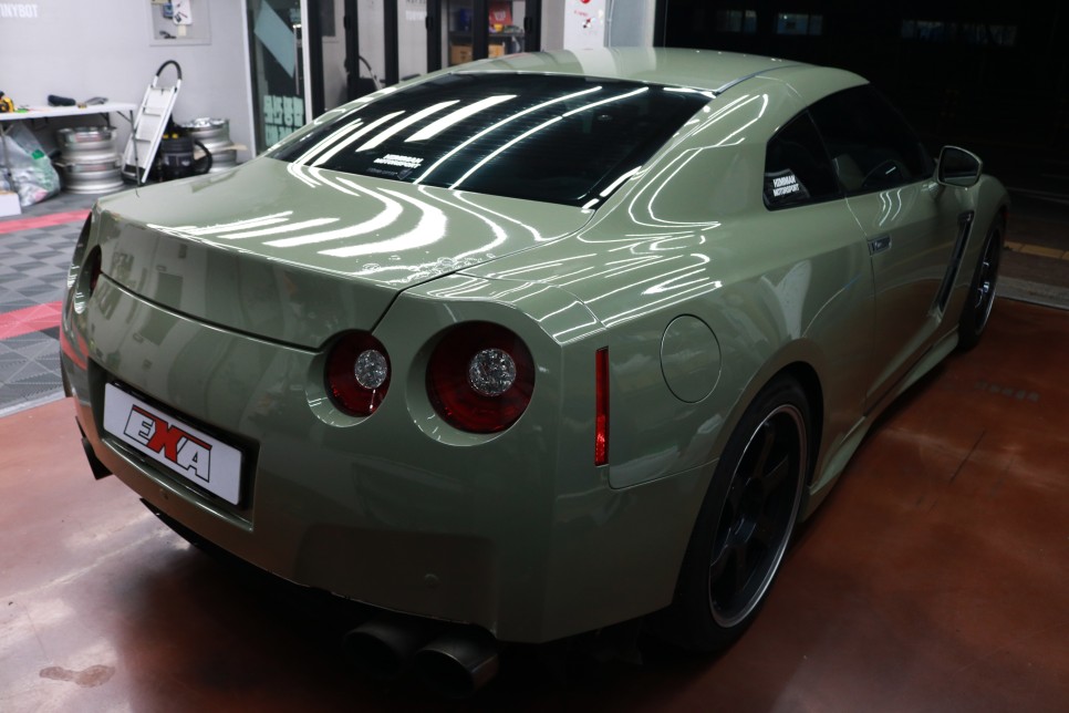 타이니봇 글로스 카키 그린 전체랩핑 / 닛산 / GT-R / 대구 달성군