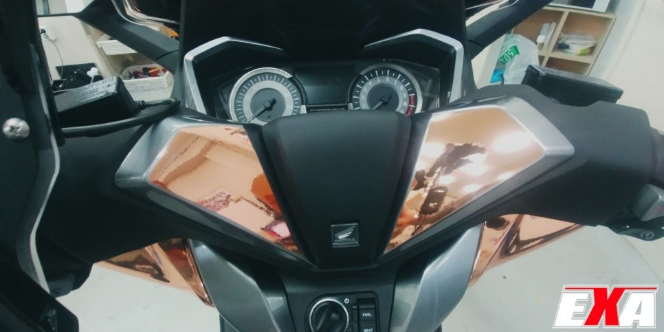 [EXA][대구랩핑전문] 혼다 포르자 전체랩핑 + 크롬랩핑 시공 / 바이크 전체랩핑 + 크롬랩핑 / 대구 달성군 화원읍