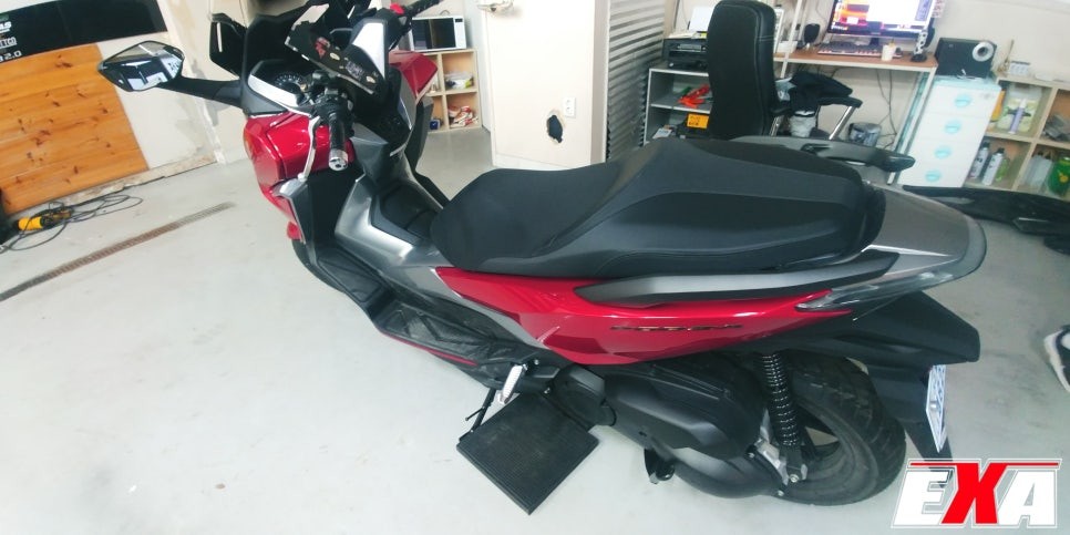 [EXA][대구랩핑전문] 혼다 포르자 전체랩핑 + 크롬랩핑 시공 / 바이크 전체랩핑 + 크롬랩핑 / 대구 달성군 화원읍