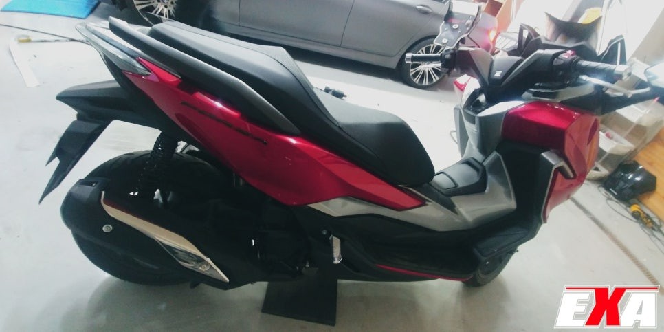 [EXA][대구랩핑전문] 혼다 포르자 전체랩핑 + 크롬랩핑 시공 / 바이크 전체랩핑 + 크롬랩핑 / 대구 달성군 화원읍