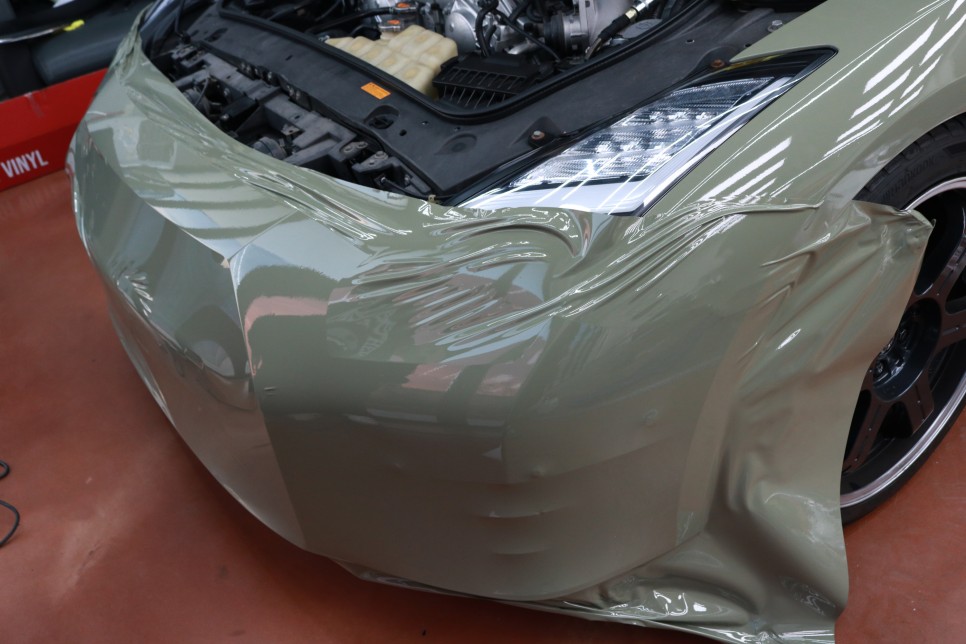 타이니봇 글로스 카키 그린 전체랩핑 / 닛산 / GT-R / 대구 달성군