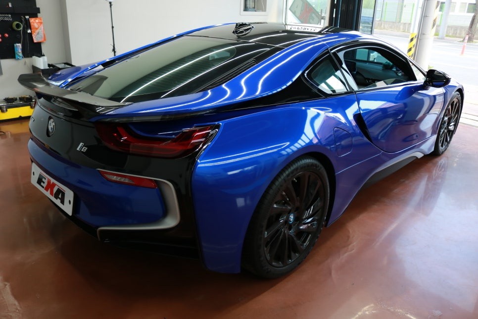 [EXA][대구랩핑전문] BMW I8 전체랩핑 + 랩핑제거 시공 대구랩핑교육 대구랩핑 EXA / 대구 달성군 화원읍