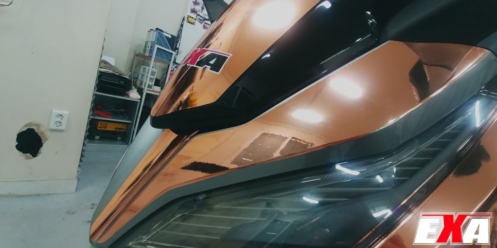 [EXA][대구랩핑전문] 혼다 포르자 전체랩핑 + 크롬랩핑 시공 / 바이크 전체랩핑 + 크롬랩핑 / 대구 달성군 화원읍